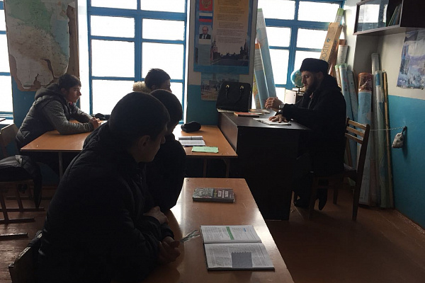 Встреча с учащимися Тохотинской СОШ, с.Тохота Тляратинского района