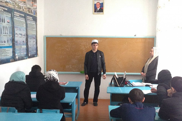 Встреча с учащимися Ленинаульской СОШ, с.Ленинаул Казбековского района
